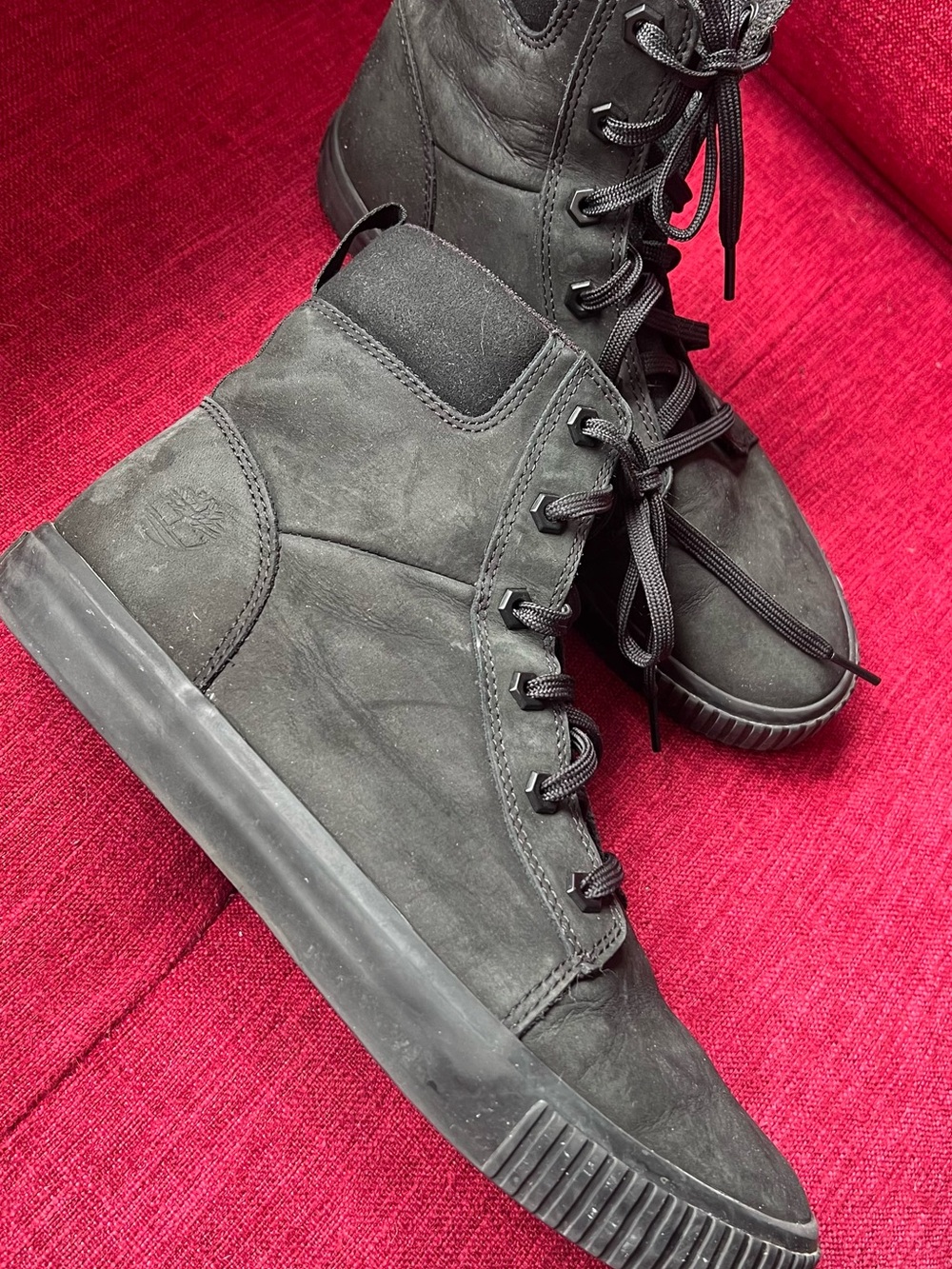 Timberland Skyla Bay Women’s Black Leather Boots Size 10– Excellent Condition